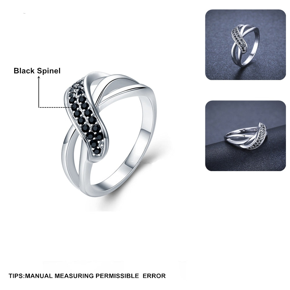 CHYLEANNA  Black Spinel Ring