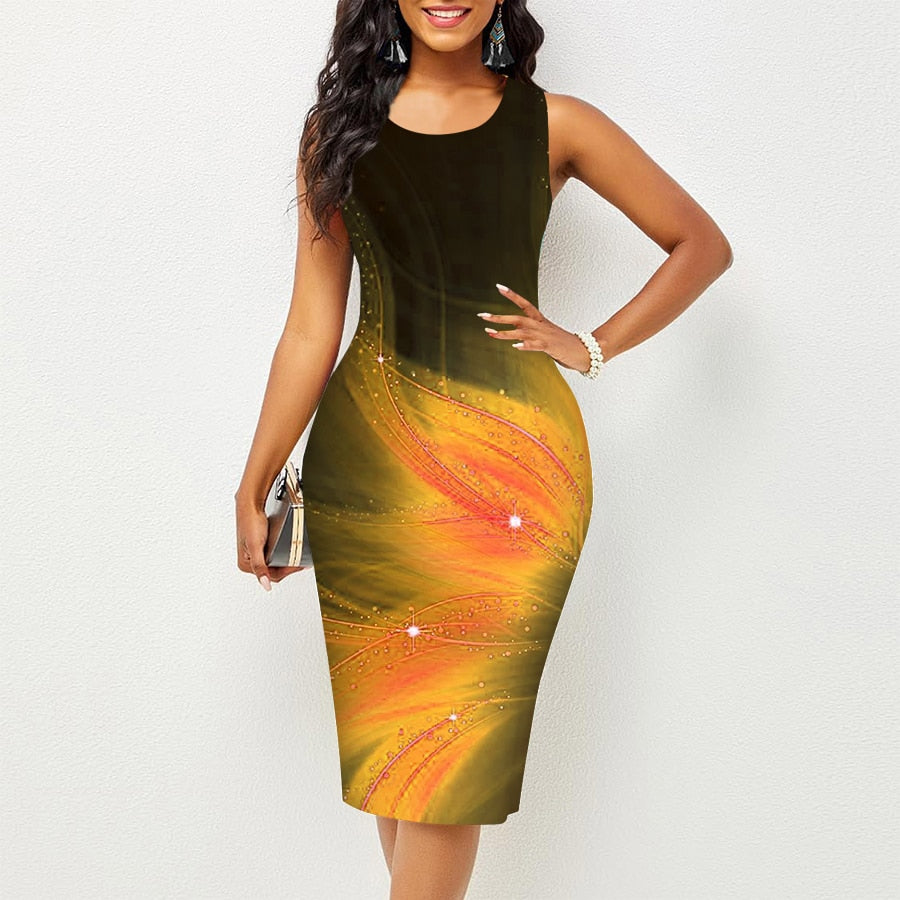 CHYLEANNA  Abstract New Atmosphere Dress