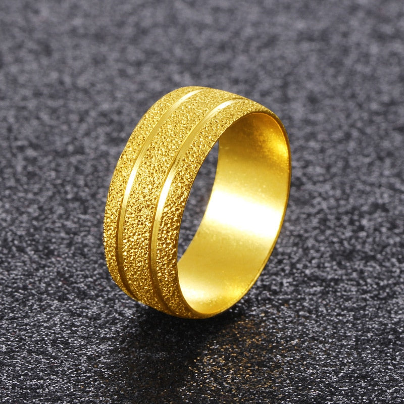 CHYLEANNA 24k geelgouden matte ring