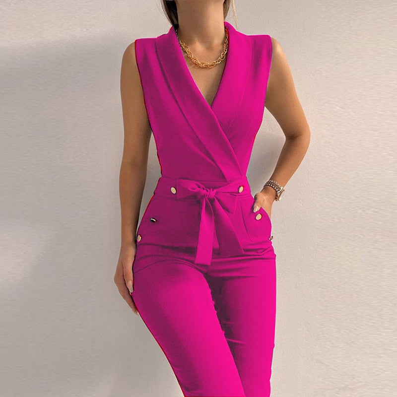 CHYLEANNA  Deluxe Button Jumpsuit