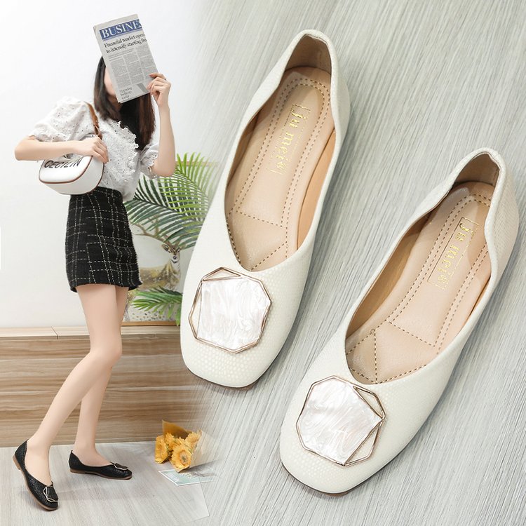 CHYLEIGH  Retro Buckle Slip On Shoes