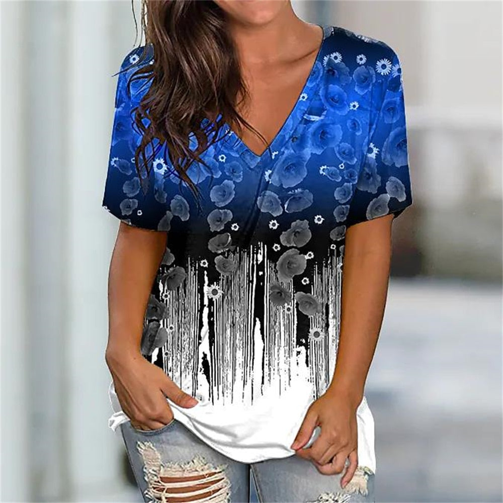 CHYLEANNA  Abstract Casual T-shirt