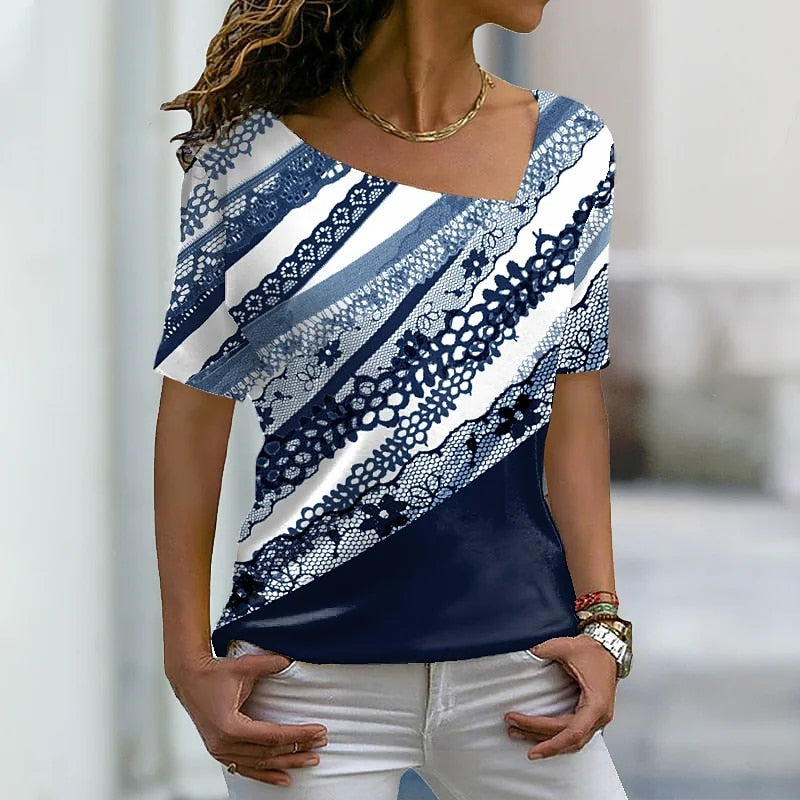 CHYLEANNA T-shirt met V-hals