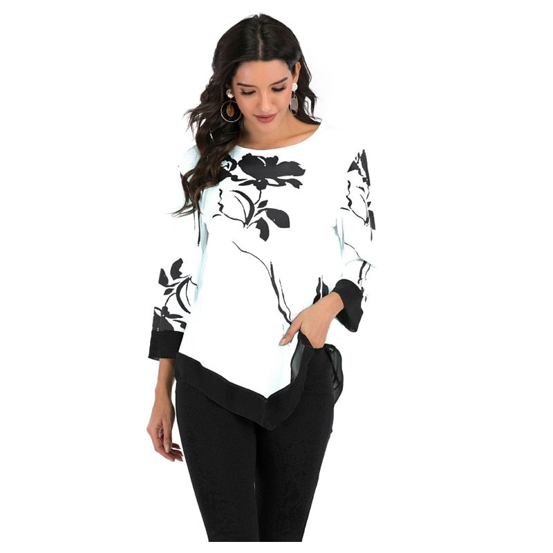 CHYLEANNA  Hem Irregularity Shirt