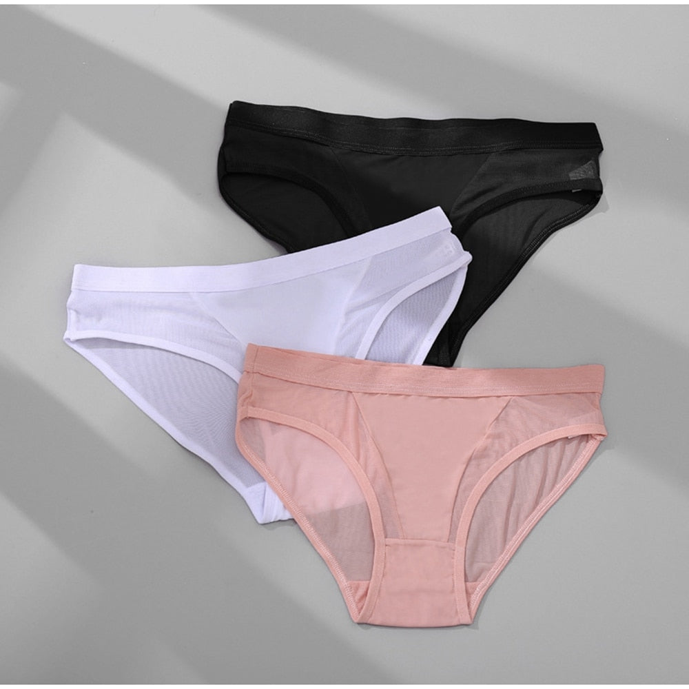 CHYLEANNA  3 Pcs/Set  Brief Perspective Panties