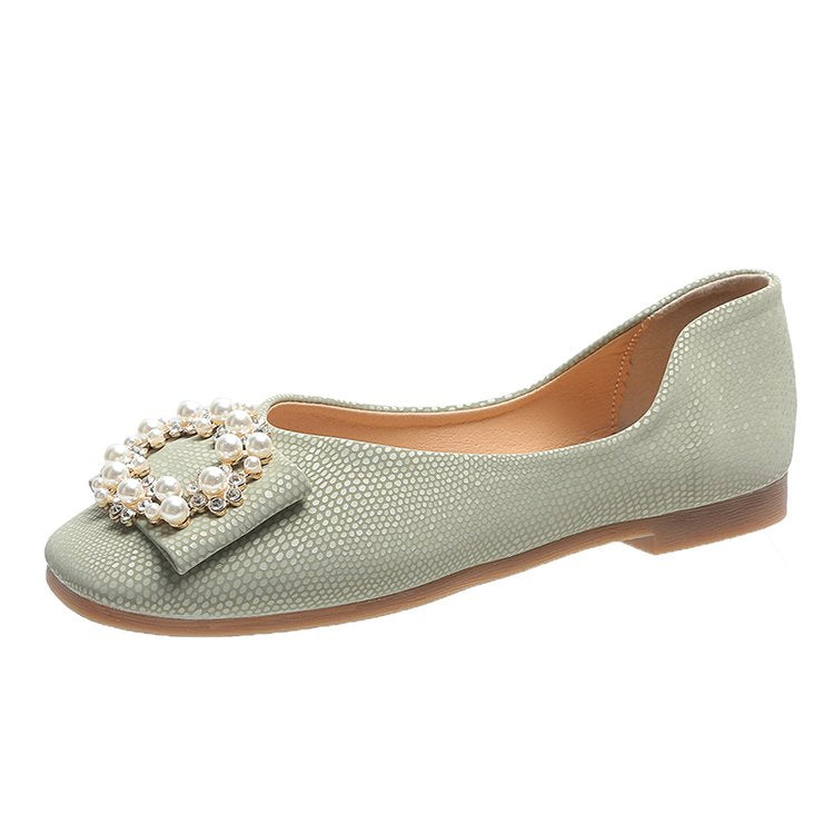 CHYLEIGH  Retro Buckle Slip On Shoes