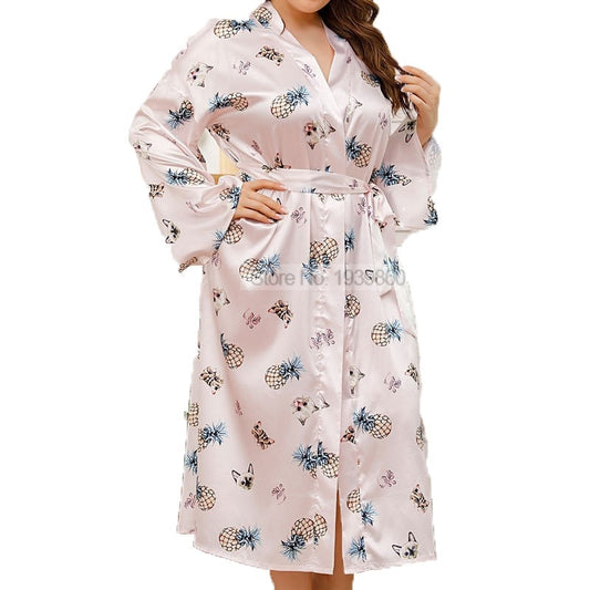 CHYLEANNA  Plus Size Kimono Robe Gown