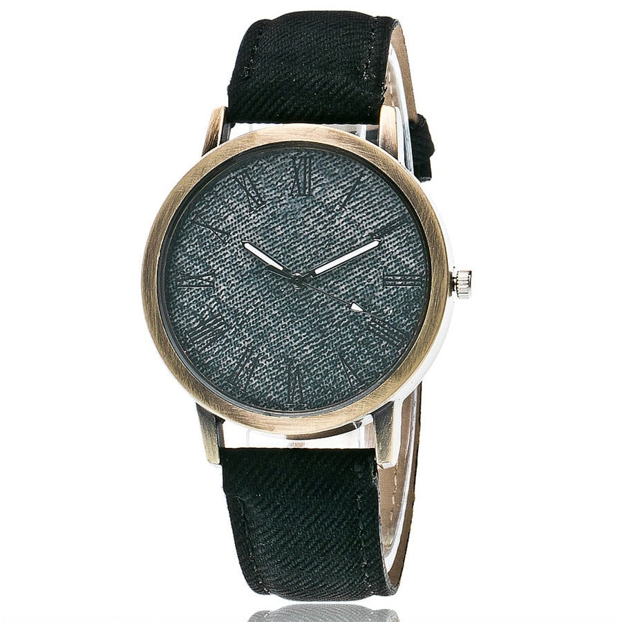 CHYLEANNA  Casual Denim Rome Literal Watch