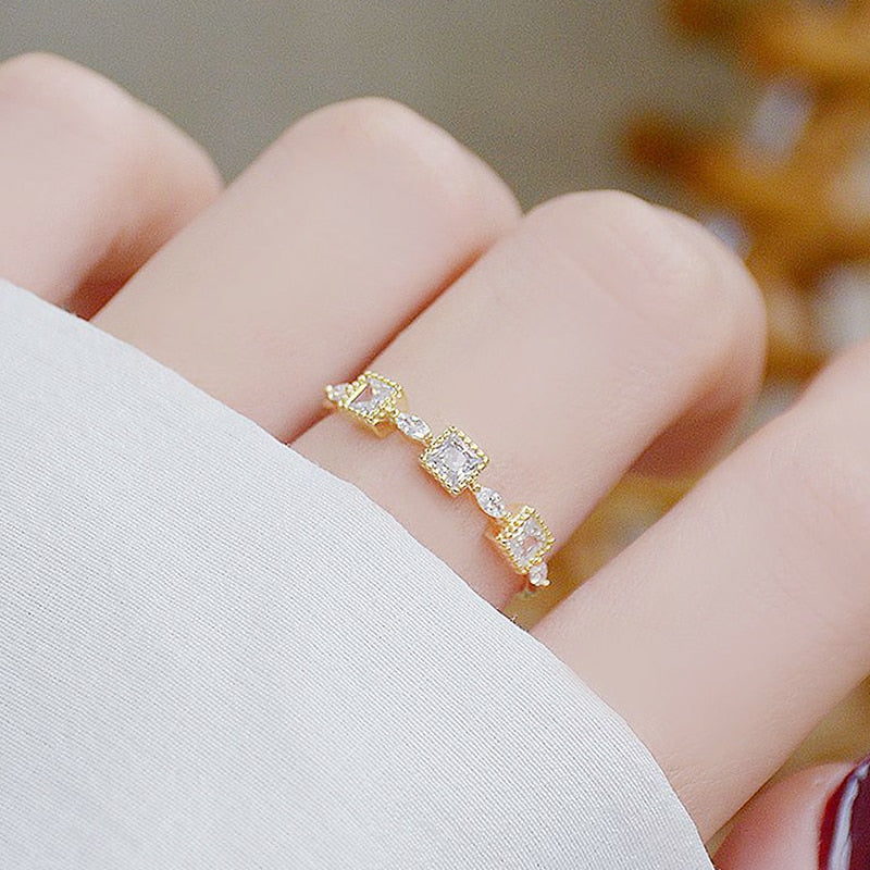 CHYLEANNA  Gold Luxury Zircon Ring