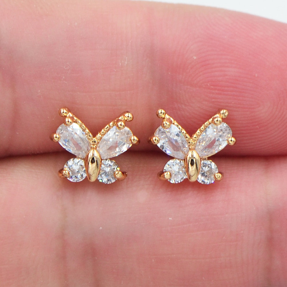 CHYLEANNA  Multicolor Butterfly Stud Earrings