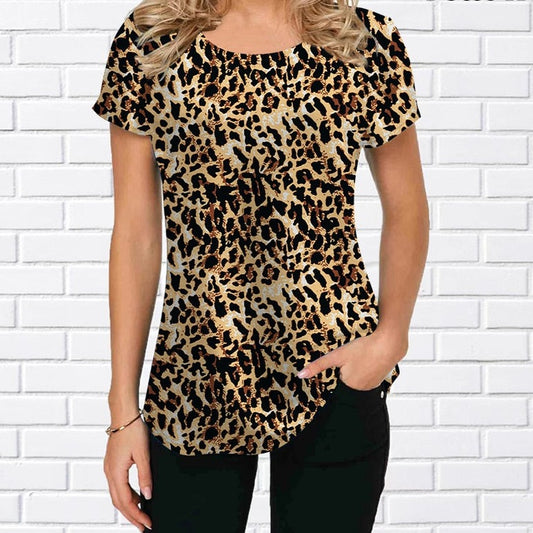 CHYLEANNA Avant T-shirt met luipaardtop