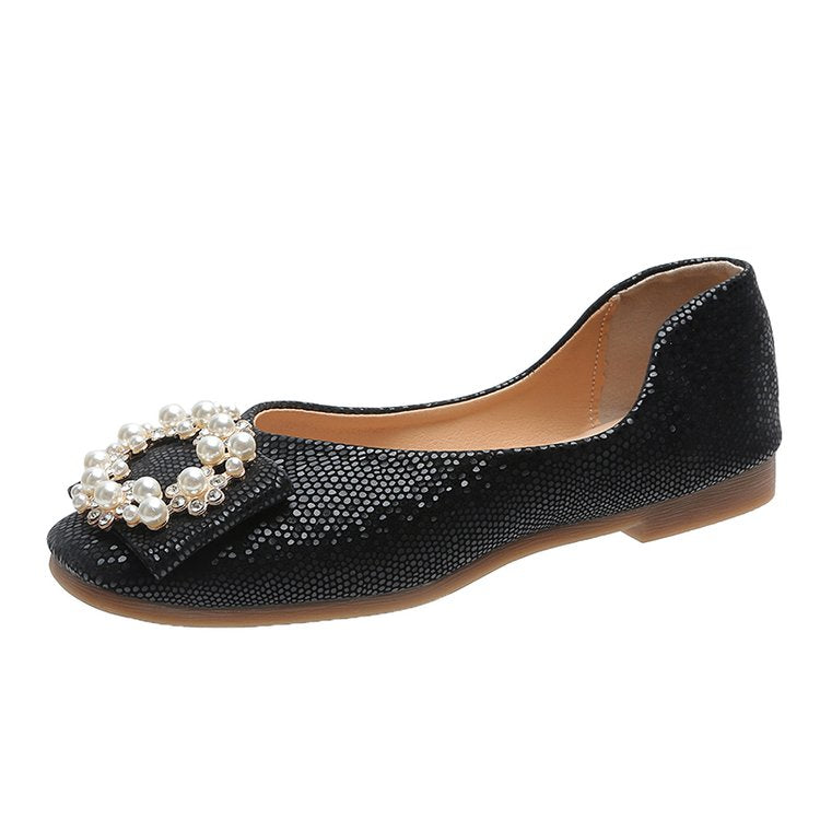 CHYLEIGH  Retro Buckle Slip On Shoes