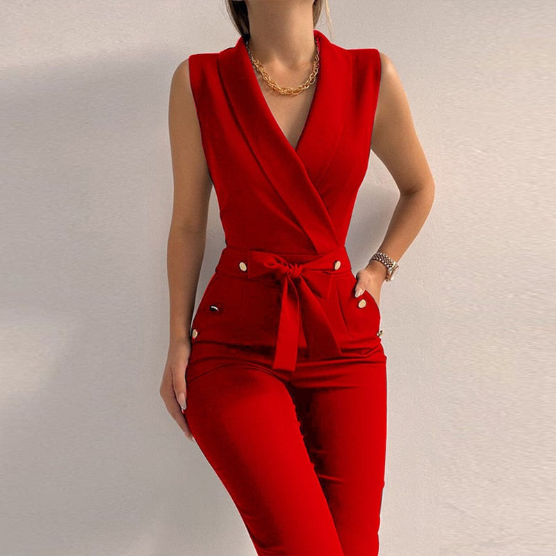 CHYLEANNA  Deluxe Button Jumpsuit
