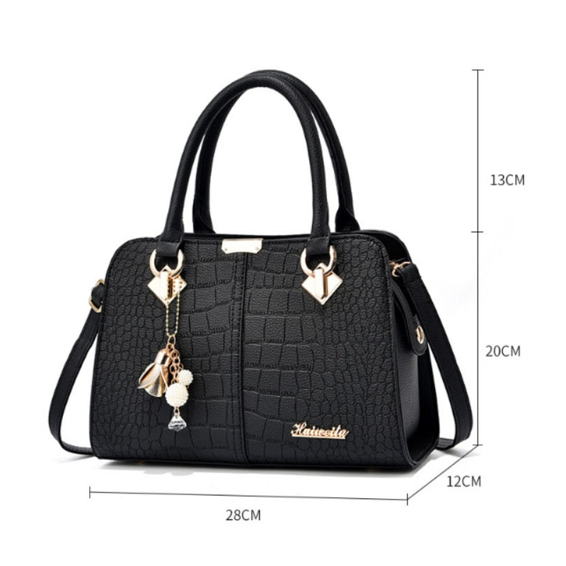 CHYLEANNA  Stylish Caiman Pattern Leather Bag