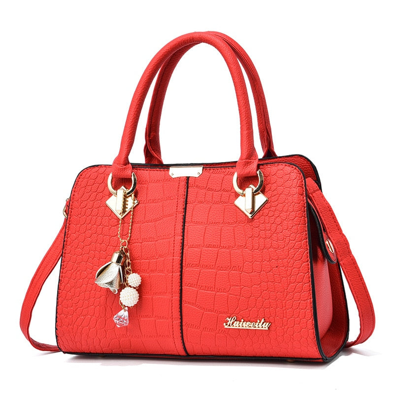 CHYLEANNA  Stylish Caiman Pattern Leather Bag