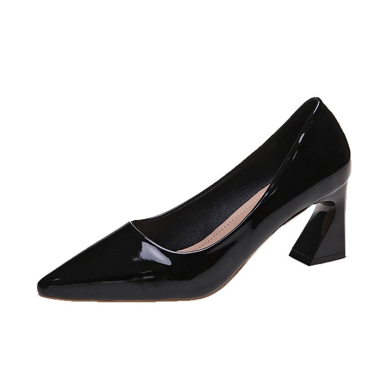 CHYLEANNA  Square Buckle Concise Shoes