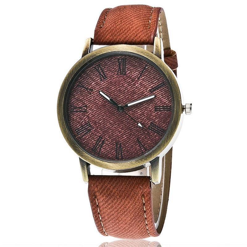 CHYLEANNA  Casual Denim Rome Literal Watch