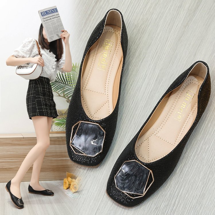 CHYLEIGH  Retro Buckle Slip On Shoes