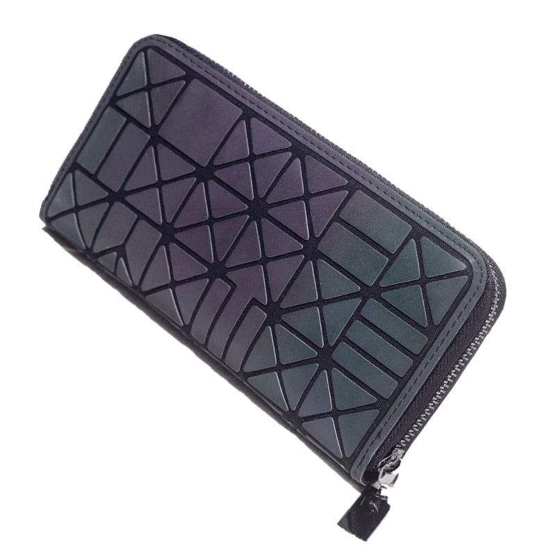 CHYLEANNA   Geometric Luminous Clutch Wallet