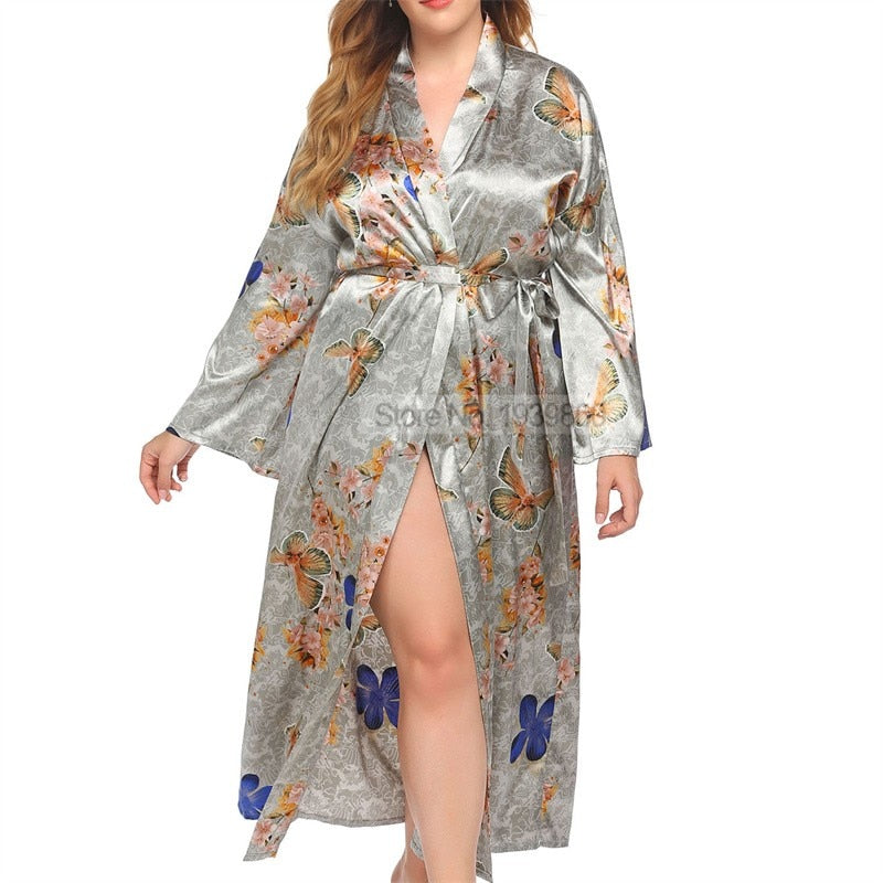CHYLEANNA  Plus Size Kimono Robe Gown