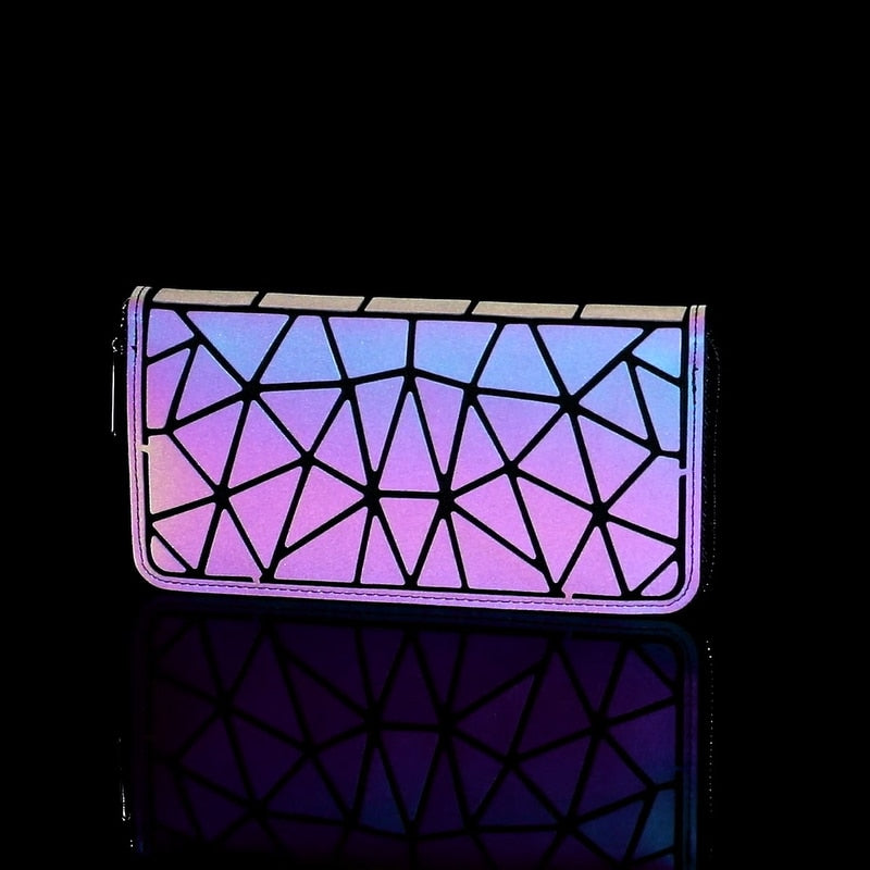 CHYLEANNA   Geometric Luminous Clutch Wallet