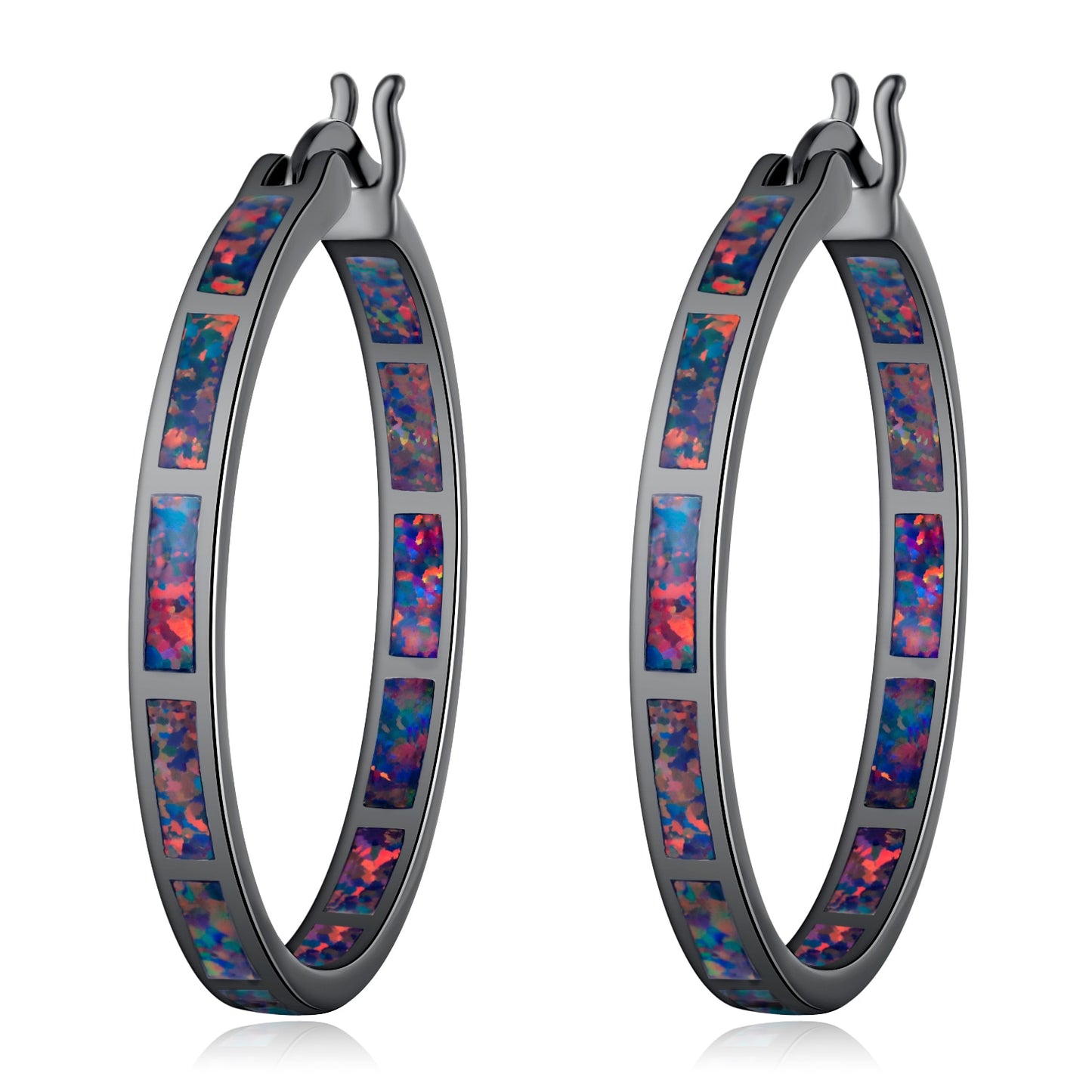 CHYLEANNA  Stone Hoop Earrings