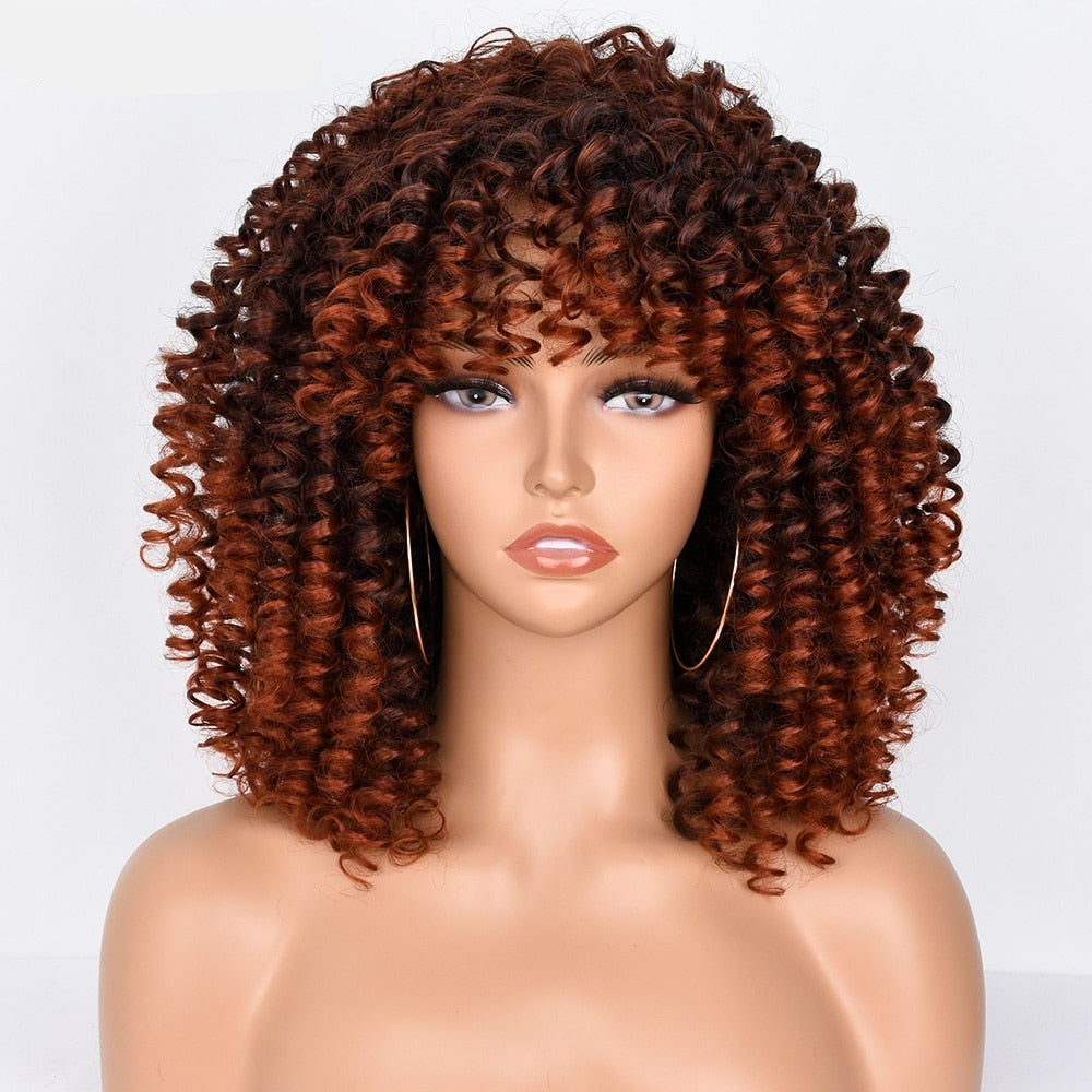 CHYLEANNA  Curly Wig With Bangs