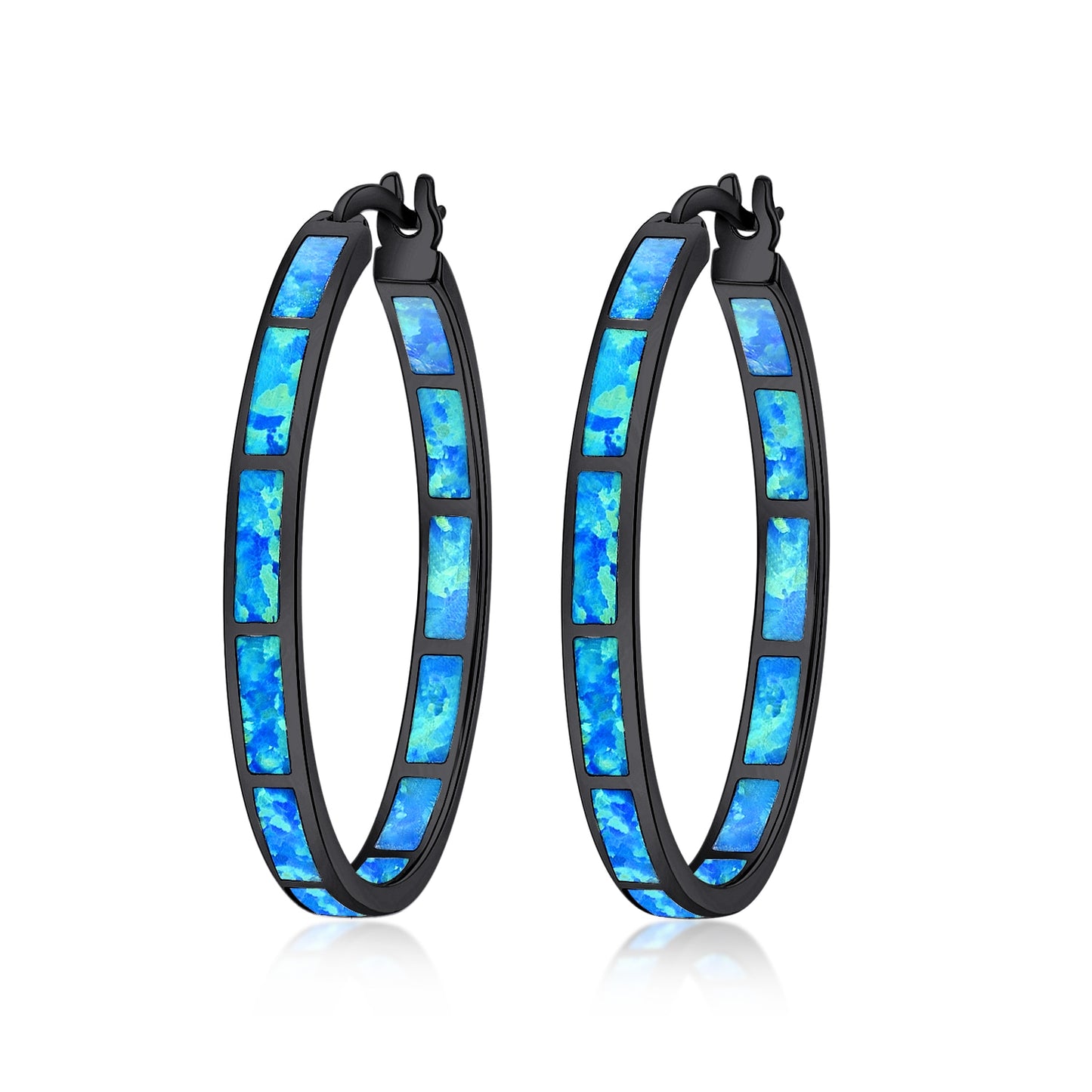 CHYLEANNA  Stone Hoop Earrings