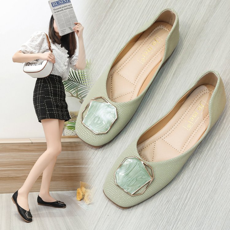 CHYLEIGH  Retro Buckle Slip On Shoes