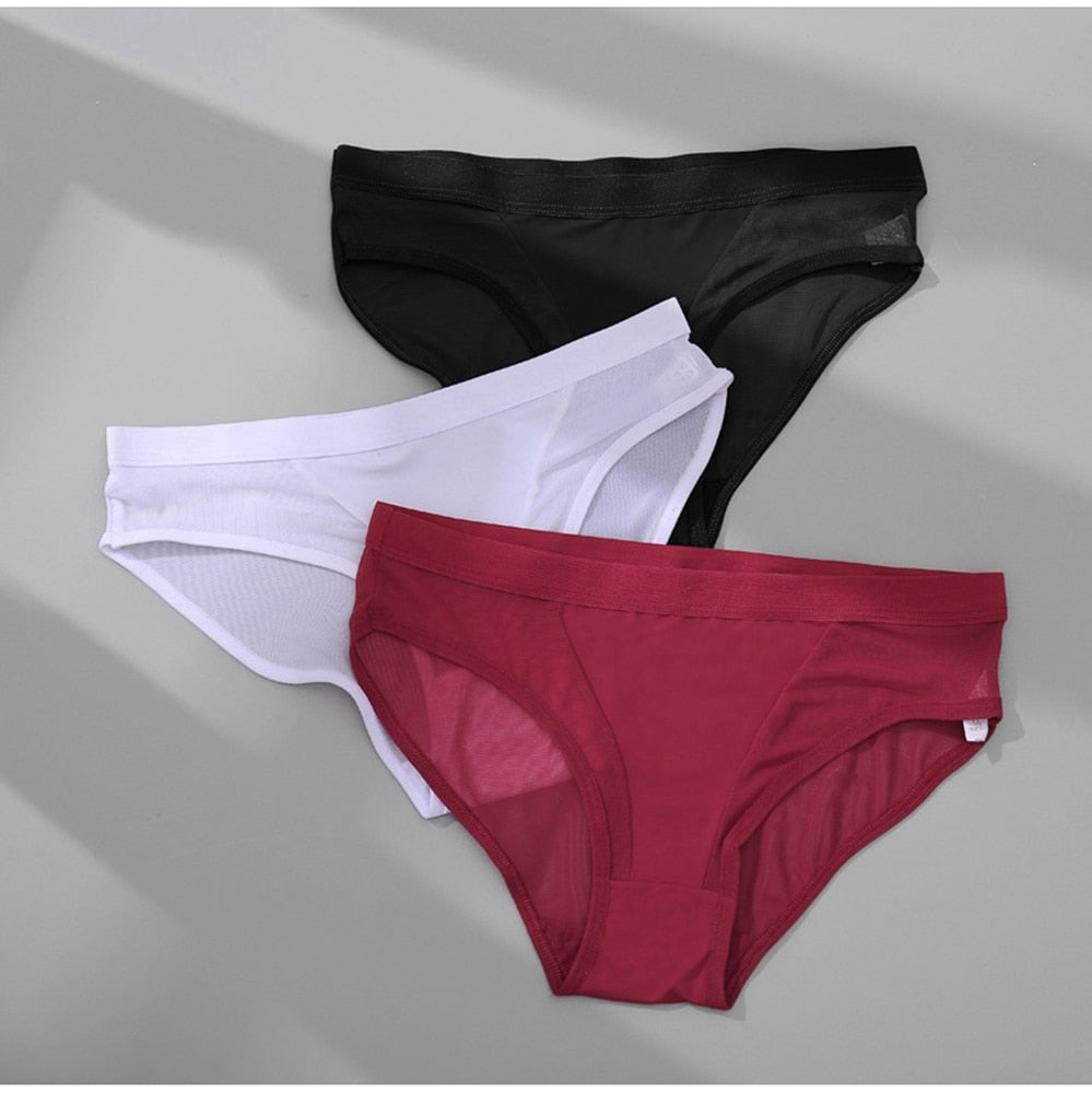 CHYLEANNA  3 Pcs/Set  Brief Perspective Panties